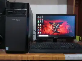 Pc editing gaming (intel core i5 gen 6 + ram 8gb ddr4 + monitor 19)
