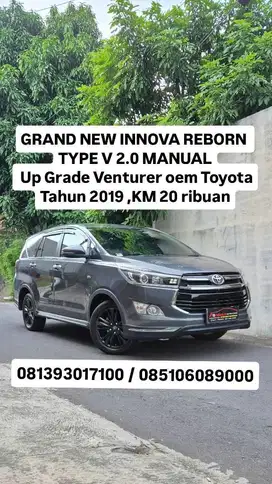 GRAND NEW INNOVA REBORN TYPE V 2.0 Manual Up Grade Venturer oem Toyota