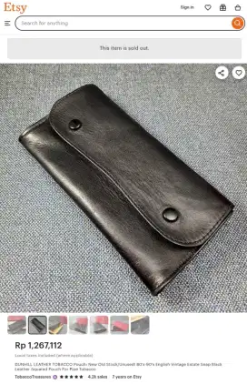 Dompet Tembakau merk DUNHILL