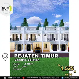 Rumah Cluster Classic Modern Rooftop di Pejaten Timur Jakarta Selatan