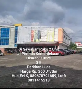 Di Sewakan Ruko 2 Unit Dempet, Jl.Perintis kemerdekaan
