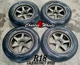 Jual velg mobil rep te37 r18 6x139,7 pajero fortuner triton dll
