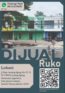 Miliki Ruko Strategis di Lenteng Agung dengan Skema Fleksibel!