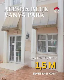 For Sale Rumah Kost Alesha Blue Vanya Park Berkonsep Resort Courtyard