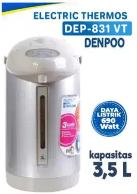 Denpoo Electro Thermos POT DEP 831 VT