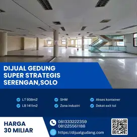 Gudang Siap Pakai di Jantung Serengan, Solo – Luas Bangunan 1.411m²,