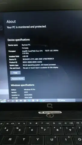 Laptop compaq 420