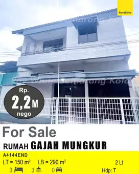 DIJUAL RUMAH DI GAJAH MUNGKUR A4144