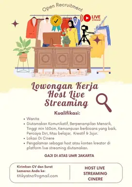 Host live online shop