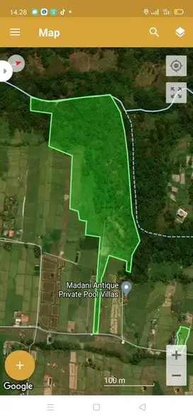 Tanah dijual murah luas 4 ha ubud