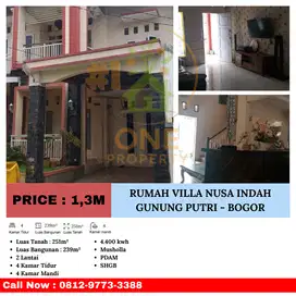 Dijual Rumah Villa Nusa Indah, Gunung Putri - Bogor