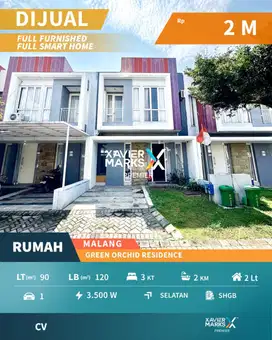 Butuh Cepat Laku Rumah Furnish Green Orchid di Soekarno Hatta Malang