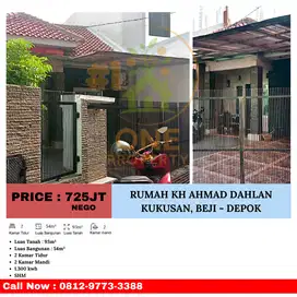 Dijual Rumah KH Ahmad Dahlan, Kukusan, Beji - Depok