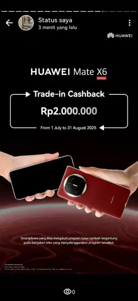 Huawei Mate X6 promo trade in