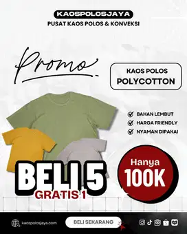 SUPPLIER KAOSPOLOS DAN KONVEKSI TERBESAR DI SURABAYA