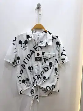 Kemeja bangkok mickey mouse