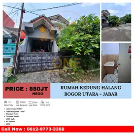Dijual Rumah di Kedung Halang, Bogor Utara, Kota Bogor - Jawa Barat