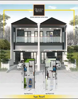Rumah 2 lantai 3 kamar tidur