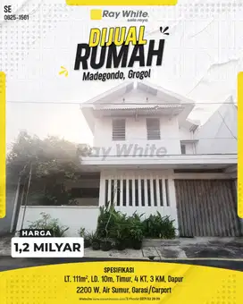 Dijual Rumah Bagus Siap Huni Di Solobaru Hanya 1 Menit Ke Mall
