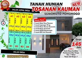 TANAH KAVLING TOSANAN KAUMAN PONOROGO