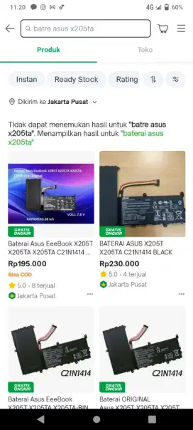 Adaptor/charger laptop  asus X205ta