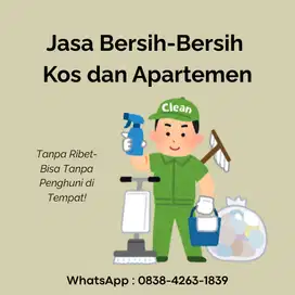 JASA BERSIH-BERSIH APARTEMEN & KOS — BISA HARI INI!