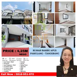 Dijual Rumah Bangunan Baru di Bambu Apus, Pamulang - Tangerang Selatan