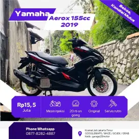 Yamaha Aerox 155cc modif bluecore fi Tahun 2019