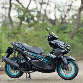 YAMAHA AEROX 155 R HITAM BIRU 2022 KM 17K PAJAK PANJANG SUPER MULUS