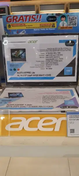 CICILAN MUDAH ACER NOTEBOOK CELERON