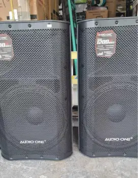 Sepasang Speaker Aktif Audio One 15 Inc Baru
