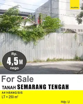 DIJUAL TANAH SIAP BANGUN DI SEMARANG TENGAH A4148