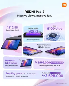 Redmi pad 2 new tablet xiaomi