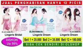 DISKON UP 50% Cuci Gudang Lingerie