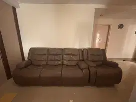sofa kulit 3+1 seater
