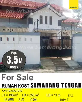 DIJUAL RUMAH KOST DI SEMARANG TENGAH A4149