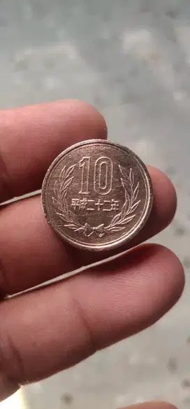 Coin Mata Uang Japan 10 Yen Emisi Tahun 1950 - Super Vintage