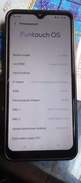 jual hp vivo s1 pro ram 8/128