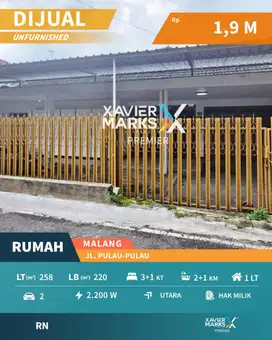 Dijual Rumah Klasik Tengah Kota di Klojen Malang Sudah Renov