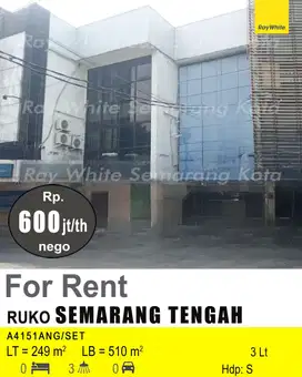 DISEWAKAN RUKO DI SEMARANG TENGAH A4151