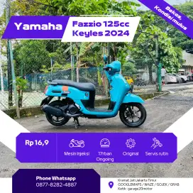 Yamaha all New fazzio 125cc hybird keylles tahun 2024