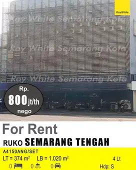 DISEWAKAN RUKO DI SEMARANG TENGAH A4150