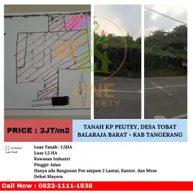 Dijual Tanah Kavling Kp. Peutey, Tobat, Balaraja Barat - Kab Tangerang