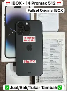 iphone 14 promax 512gb second ibox