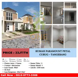 Disewakan Rumah Paramount Petal, Curug - Tangerang