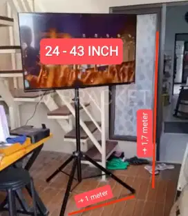 Bracket Standing TV Kaki Tiga Ukuran Besar