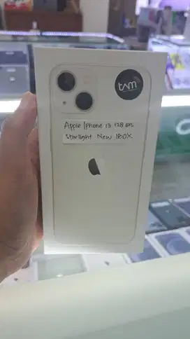 Apple IPhone 13 128GB Starlight New Segel Box Belum Aktif Garansi IBOX
