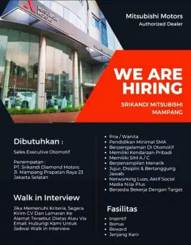 Lowongan Sales Counter Mobil