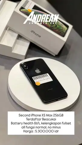 Iphone xs max 256gb bc