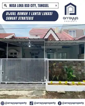 DIJUAL RUMAH 1 LANTAI LOKASI DI NUSA LOKA BSD 'MDB27